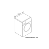 GRADE A2 - Bosch WAT2840SGB Serie 6 9kg 1400rpm Freestanding Washing Machine - Silver