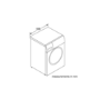 Refurbished Bosch Serie 6 WAT2840SGB Freestanding 9KG 1400 Spin Washing Machine Silver