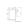 Bosch WAT2840SGB Serie 6 9kg 1400rpm Freestanding Washing Machine - Silver