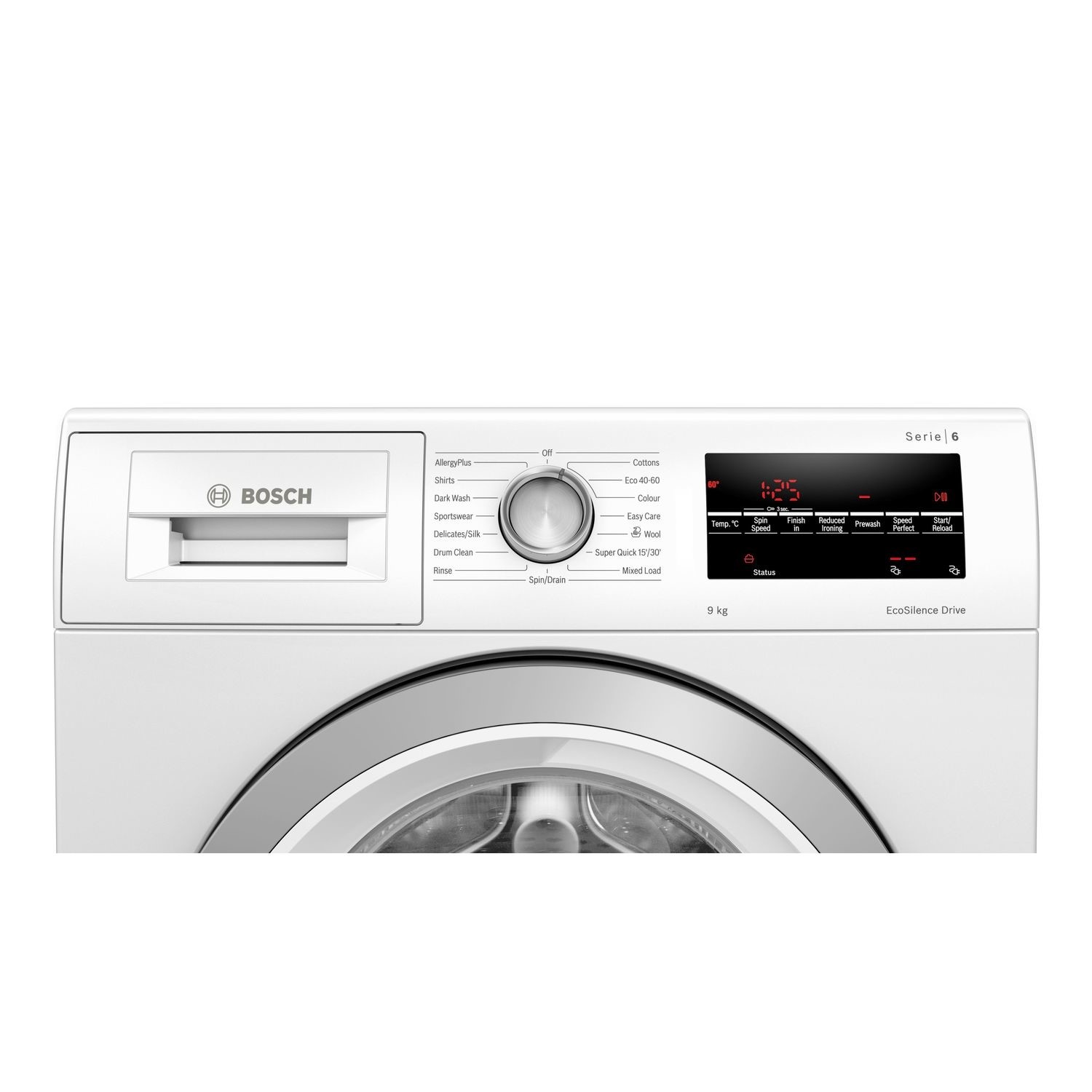 eigendom ruw ethisch Bosch Serie 6 9kg 1400rpm Freestanding Washing Machine - White WAU28T64GB |  Appliances Direct