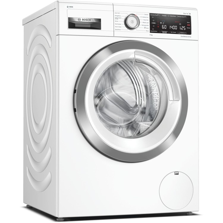 Bosch 9kg 1400rpm Freestanding Washing Machine With Home Connect with i-DOS  - White
