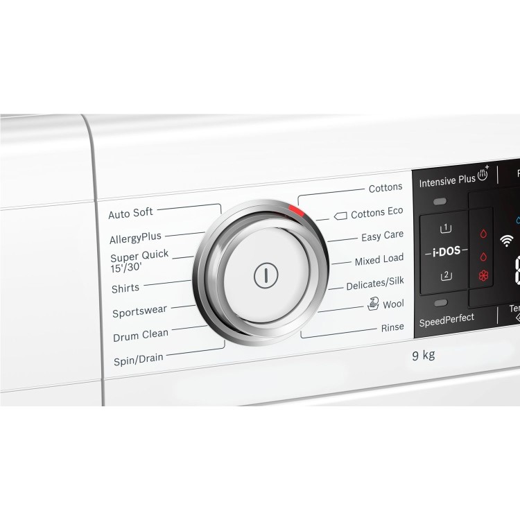 Bosch 9kg 1400rpm Freestanding Washing Machine With Home Connect with i-DOS  - White