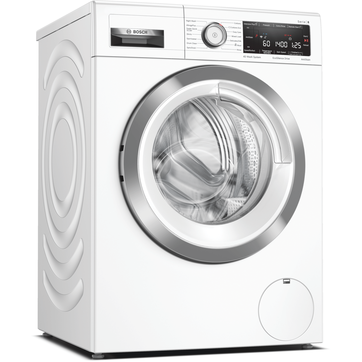 Refurbished Bosch Serie 8 WAV28MH3GB Freestanding 9KG 1400 Spin Washing Machine White