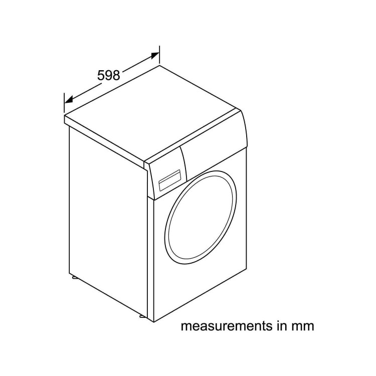 GRADE A1 - Bosch WAW28750GB 9kg 1400rpm ActiveOxygen Freestanding Washing Machine White