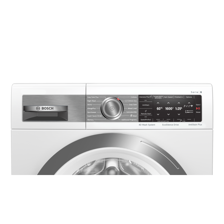 Bosch WAX32GH1GB Serie 8 10kg 1600rpm Freestanding Washing Machine - White