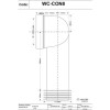McAlpine WC-CON8 90&#176; WC Pan Connector
