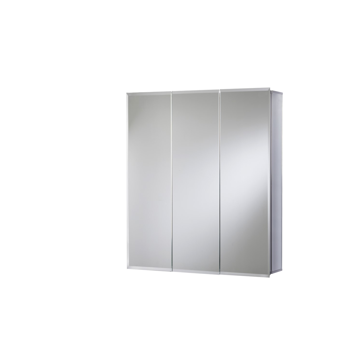 Chrome Mirrored Wall Bathroom Cabinet 610 x 660mm - Croydex