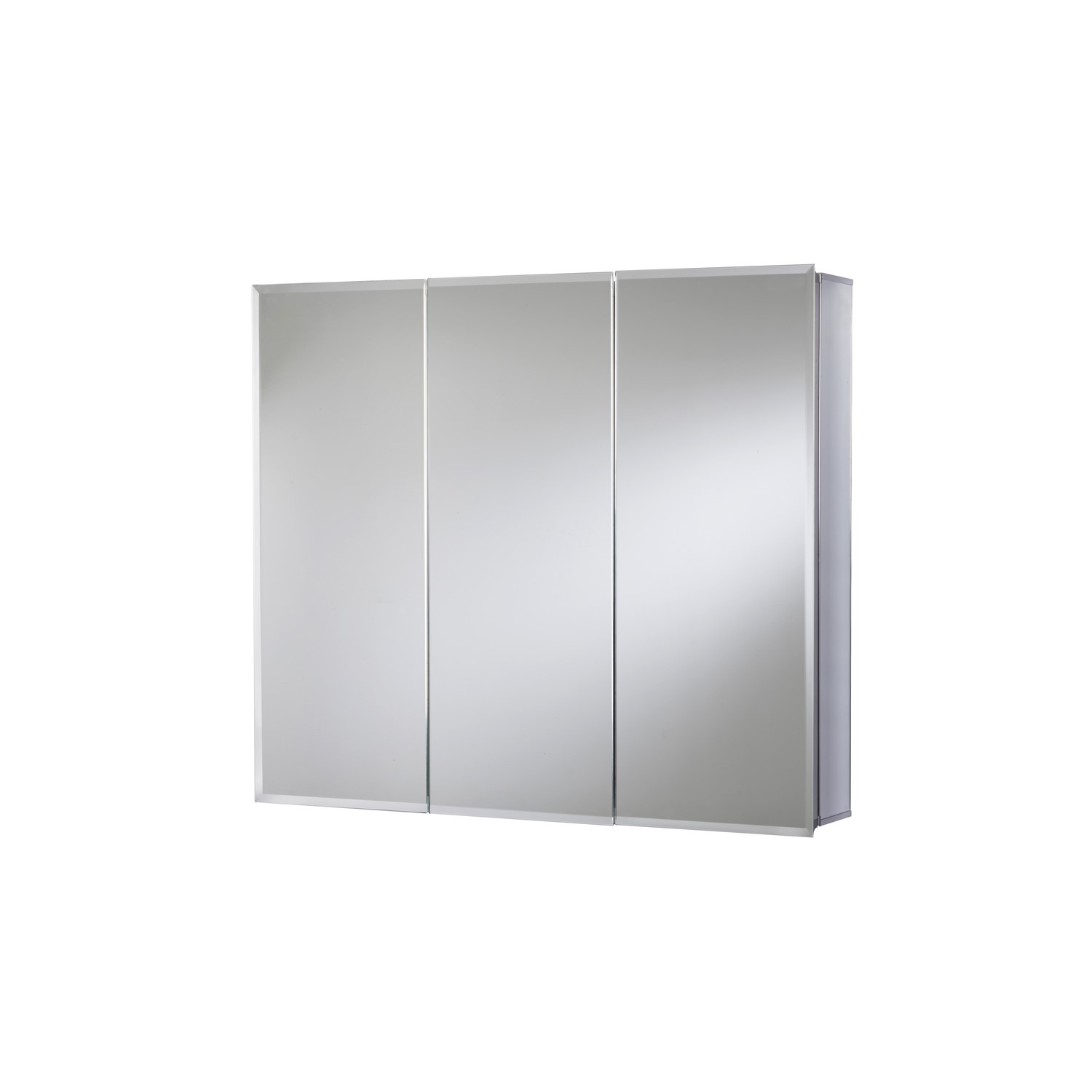 Chrome Mirrored Wall Bathroom Cabinet 914 x 660mm - Croydex