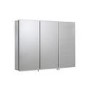 Croydex Chrome 3 Door Mirrored Bathroom Cabinet 914 x 660mm