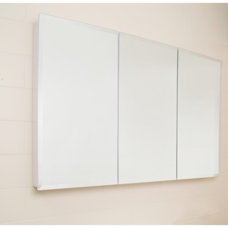 Croydex Westbourne Tri-View Steel Triple Door Mirror Cabinet