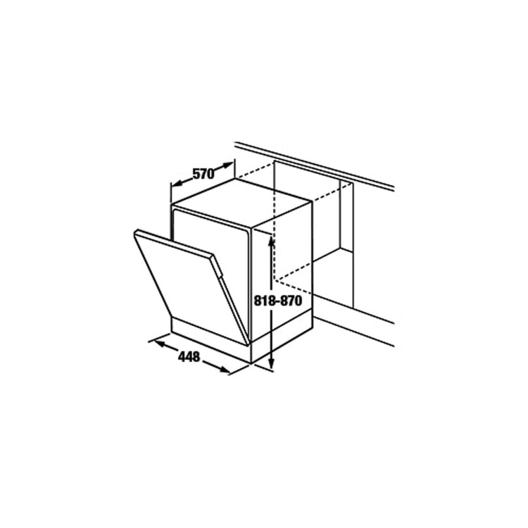 CDA WC461 Slimline 10 Place Fully Integrated Dishwasher
