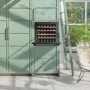 Caple Sense 30 Bottle Single Zone Built-in Wine Cabinet - Black Glass Door