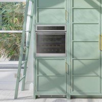 Caple Sense 30 Bottle Single Zone Built-in Wine Cabinet - Stainless Steel Door
