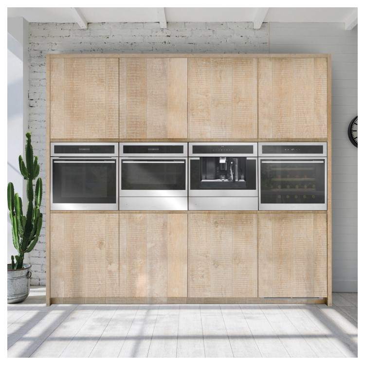 Caple Sense 30 Bottle Single Zone Built-in Wine Cabinet - Stainless Steel Door