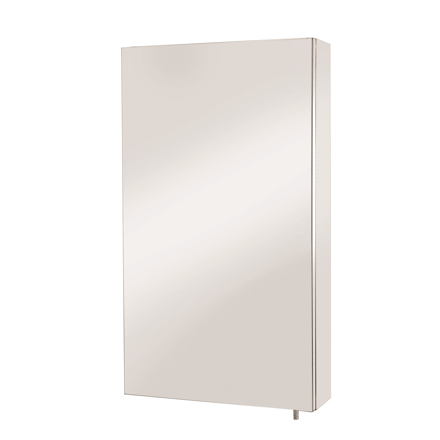 Steel Mirrored Wall Bathroom Cabinet 300 x 550mm - Croydex