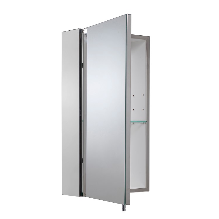 Croydex Chrome Mirrored Bathroom Cabinet 300 x 550mm