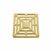 Brushed Brass Grate Waste Cover 115x115mm -Lagoon