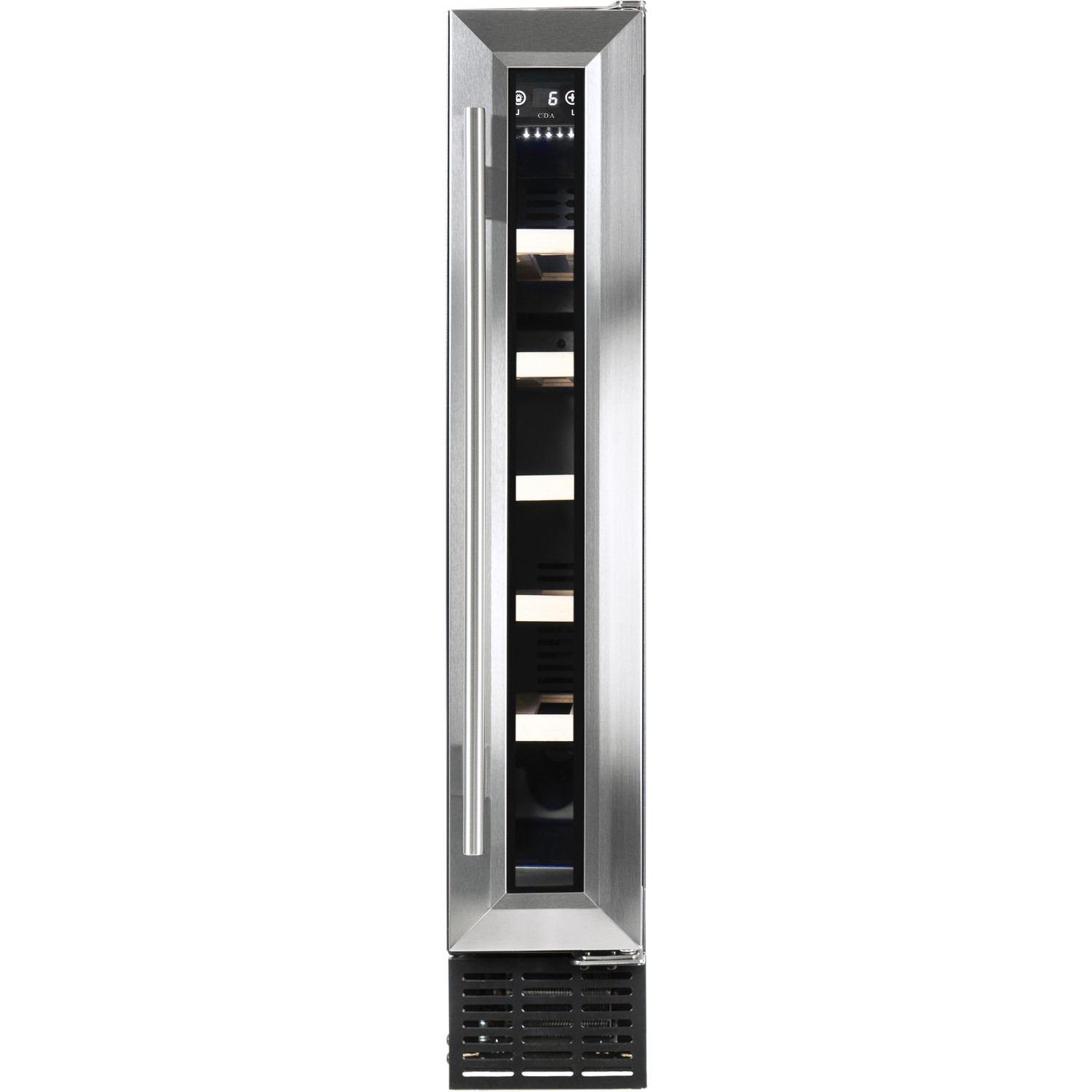 CDA 15cm Freestanding Under Counter Wine Cooler - Stainless Steel