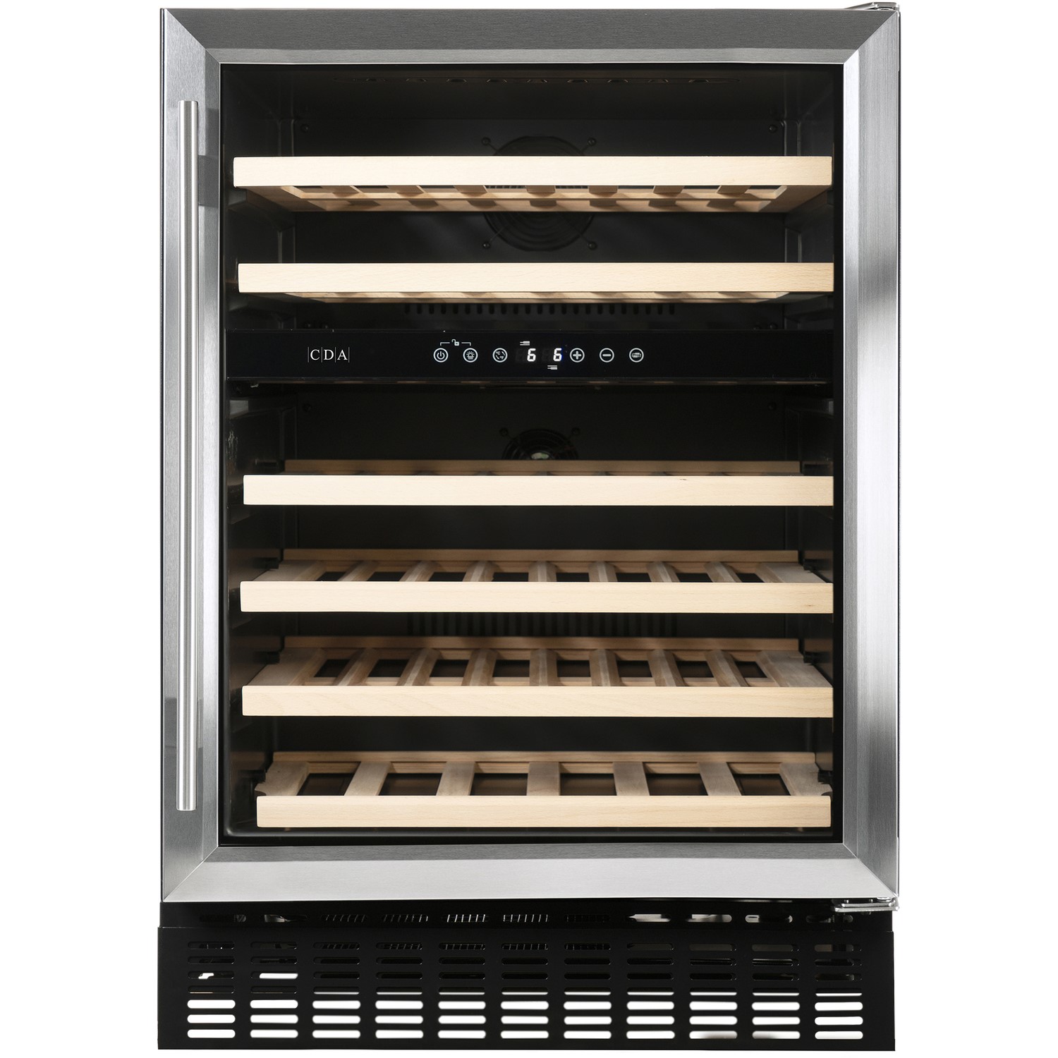 CDA 60cm Freestanding Under Counter Wine Cooler - Stainless Steel