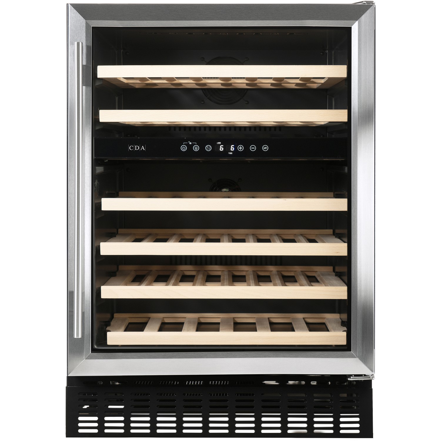 CDA 60cm Freestanding Under Counter Wine Cooler - Stainless Steel