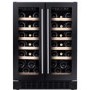 Refurbished CDA WCCFO622BL Freestanding 38 Bottle Dual Zone Under Counter Wine Cooler Black