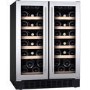 Refurbished CDA WCCFO622SS 60cm Under Counter Double Door Wine Cooler Stainless Steel 