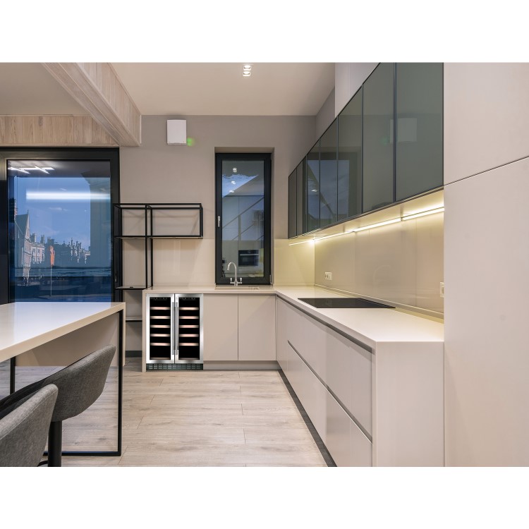 Refurbished CDA WCCFO622SS 60cm Under Counter Double Door Wine Cooler Stainless Steel