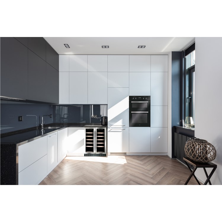 Refurbished CDA WCCFO622SS Freestanding 38 Bottle Dual Zone Under Counter Wine Cooler Stainless Steel 