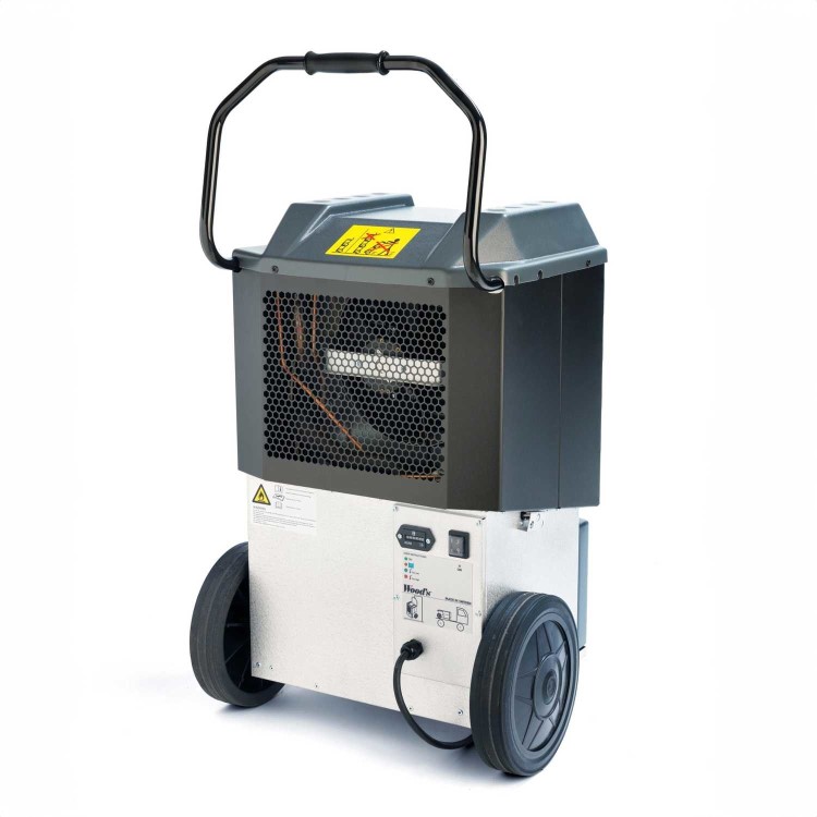 WCD8HG Heavy-Duty Metal Dehumidifier 49L/Day IPX4 for Workshops & Storage Areas