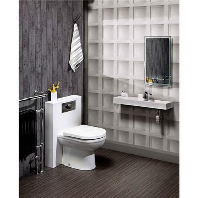 Polymarble Back to Wall WC Toilet Unit - Without Toilet - W500 x H790mm