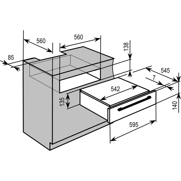 Baumatic WD01SS 14cm Warming Drawer Stainless Steel