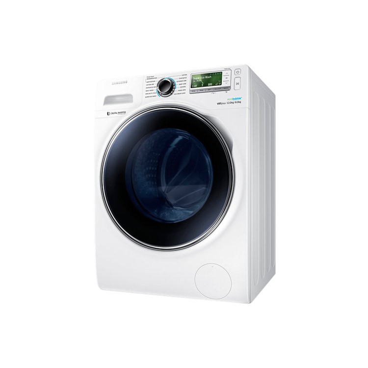 Samsung WD12J8400GW 12kg Wash 8kg Dry EcoBubble 1400rpm Freestanding Washer Dryer - White
