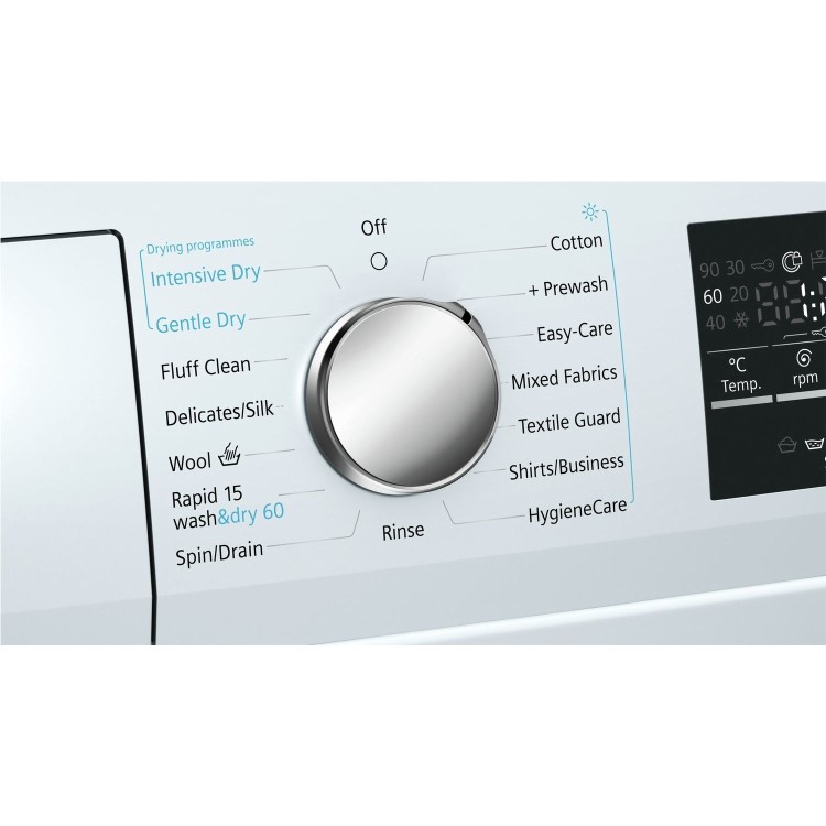 Siemens WD15G422GB iQ500 7kg Wash 4kg 1500rpm Dry Freestanding Washer Dryer - White
