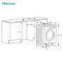 Hisense 3S Series 8kg Wash 6kg Dry 1400rpm Integrated Washer Dryer - White