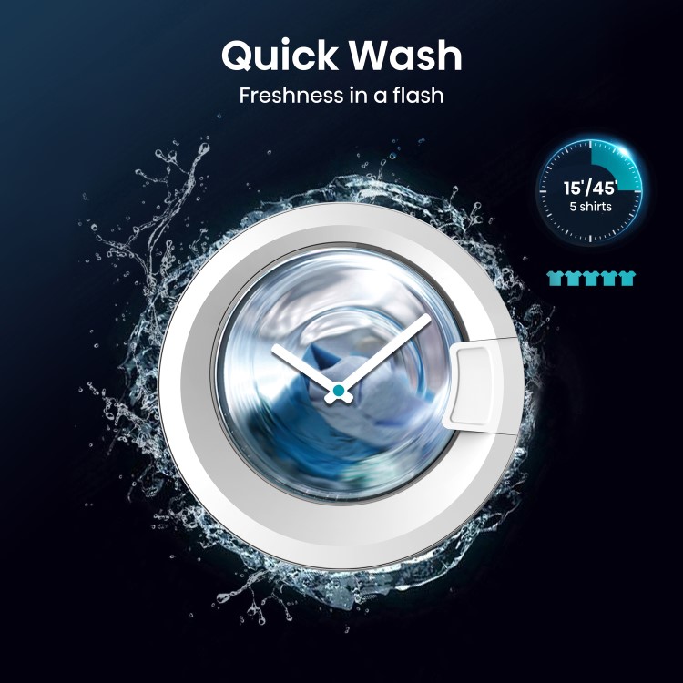 Hisense 3S Series 8kg Wash 6kg Dry 1400rpm Integrated Washer Dryer - White