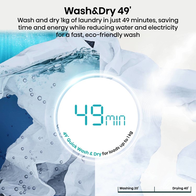 Hisense KitchenFit 5i Series 10kg Wash 6kg Dry 1400rpm Washer Dryer - White