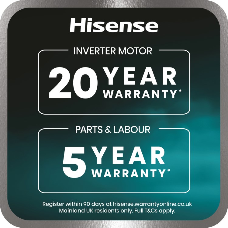 Hisense KitchenFit 5i Series 10kg Wash 6kg Dry 1400rpm Washer Dryer - White
