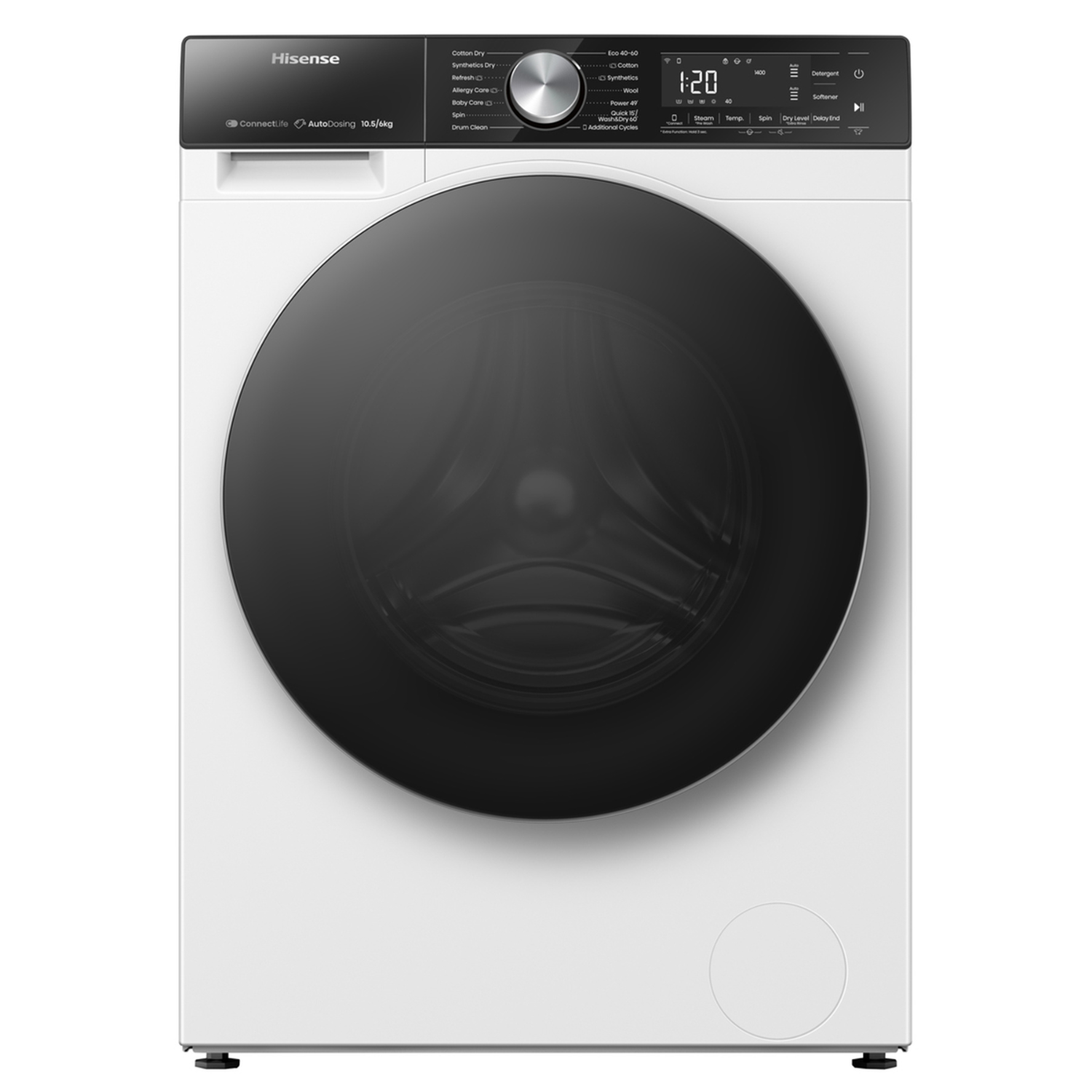 Hisense 5S Series 10.5Kg Wash 6Kg Dry 1400Rpm Washer Dryer  WD5S1045BW