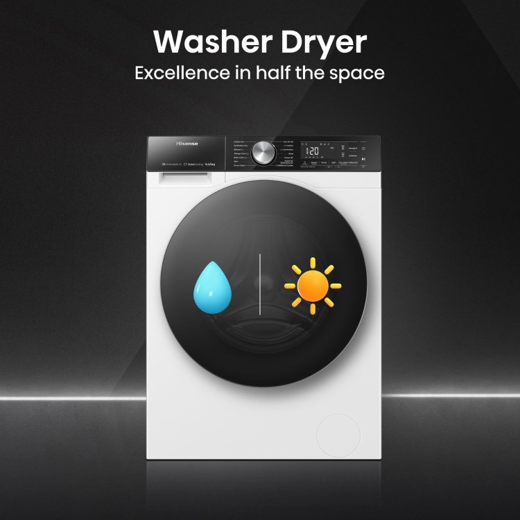 Hisense 5 Series 10.5kg Wash 6kg Dry 1400rpm Washer Dryer - White