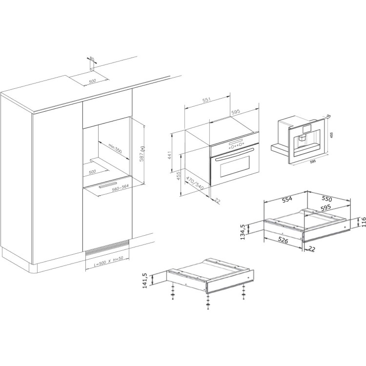 Hotpoint WD714IX 14cm High Warming Drawer - Stainless Steel