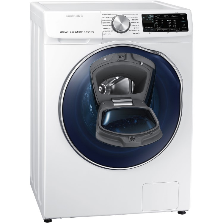 GRADE A2 - Samsung WD80N645OOW QuickDrive 8kg Wash 5kg Dry 1400rpm Freestanding Washer Dryer With EcoBubble And AddWash