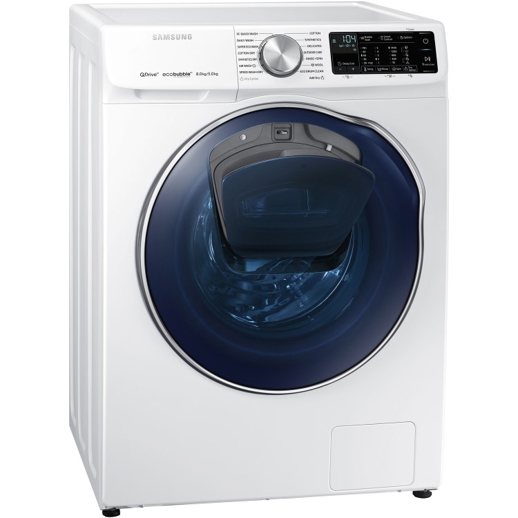 GRADE A3 - Samsung WD80N645OOW QuickDrive 8kg Wash 5kg Dry 1400rpm Freestanding Washer Dryer With EcoBubble And AddWash
