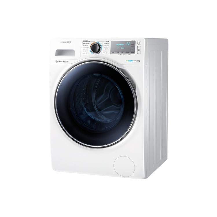 Samsung WD90J7400GW EcoBubble 9kg Wash 6kg Dry 1400rpm Freestanding Washer Dryer-White