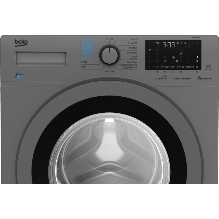 Beko 7kg Wash 4kg Dry Freestanding Washer Dryer - Silver