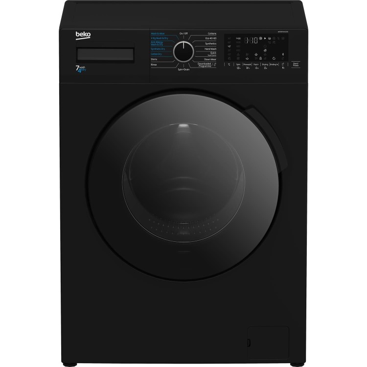 Beko 7kg Wash 4kg Dry 1400rpm Washer Dryer - Black