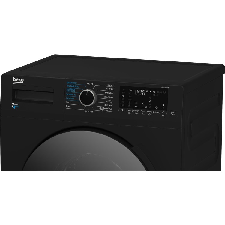 Beko 7kg Wash 4kg Dry 1400rpm Washer Dryer - Black
