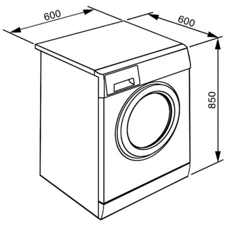 Smeg WDF147S 7 and 4kg 1400rpm Freestanding Washer Dryer in White