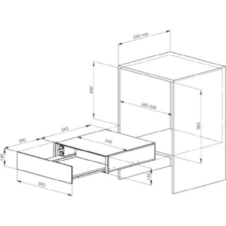 Fagor WDF14AX 14cm Warming Drawer in Stainless Steel
