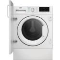 79159480/1/WDIK854411F GRADE A2 - Beko 8kg Wash 5kg Dry 1400rpm Integrated Washer Dryer - White
