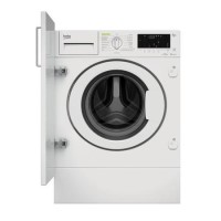Refurbished Beko RecycledTub WDIK854421F Integrated 8/5KG 1400 Spin Washer Dryer White